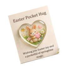 Pocket Easter Embrace Card Compact Resin Keepsakes Holiday-1