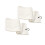 Hoge prestaties, sneldrogende golfhanddoek, superabsorberend-Wit 1
