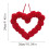 Valentine's Day Pom-Pom Wreath Plush Heart Decor 2