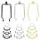 Ensemble de support de douille réglable pour abat-jour, pièce détachable, accessoire d'éclairage pour culots E14, E26 et E27 5