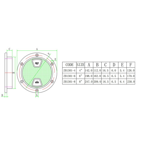 Plastic Round Deck Hatch Cover for Yachts and Motorhomes 2