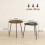 Homcom HOMCOM Set of 2 Nesting Side Table with Metal Frame, Rustic Brown 3