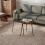 Homcom HOMCOM Set of 2 Nesting Side Table with Metal Frame, Rustic Brown 6