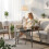 Homcom HOMCOM Set of 2 Nesting Side Table with Metal Frame, Rustic Brown 8