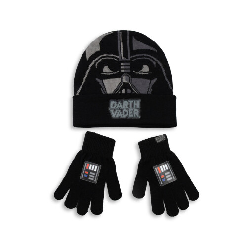 Star Wars Star Wars Beanie and Gloves Set (Boys Black)
