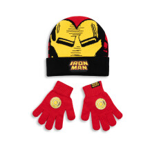 Marvel Beanie and Gloves Set (Boys Red)