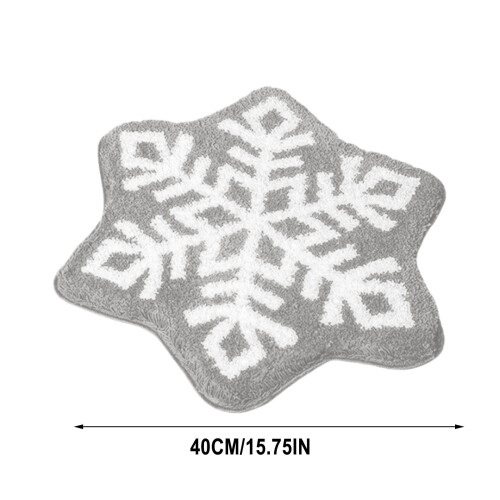 Julsnöflingematta Kudde 40x40 cm 2
