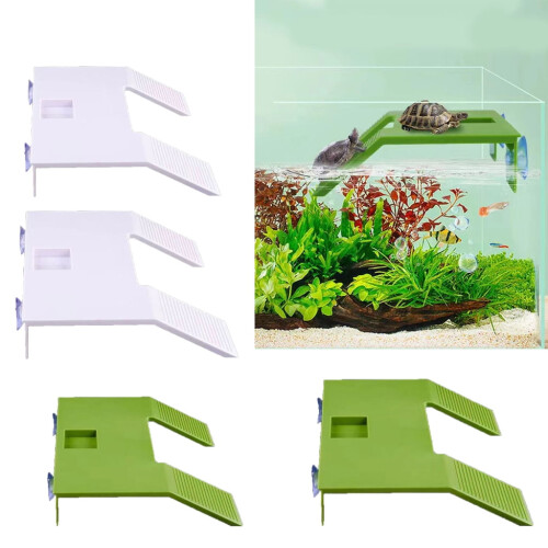 Piattaforma per tartarughe con ventose – Verde o bianca 2