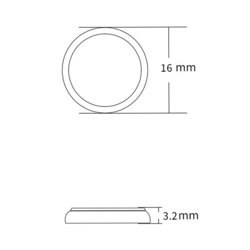 1 σετ CR1632/1620/1616 μπαταρίες κουμπιών 3V για τηλεχειριστήριο αυτοκινήτου με σταθερό 2