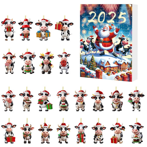 Calendrier de l'Avent Panda en acrylique 2025 1