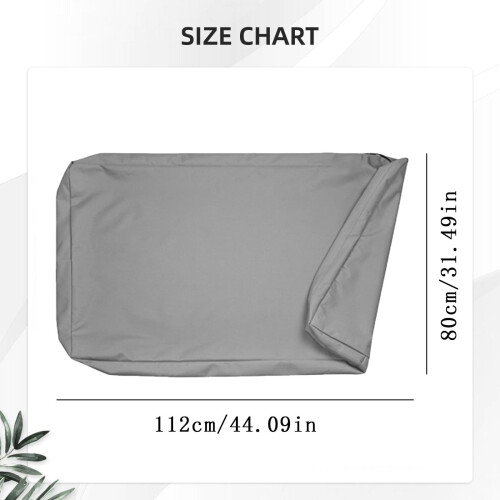 Κάλυμμα κρεβατιού σκύλου 112x80x10cm αδιάβροχο με αφαιρούμενο φερμουάρ 2