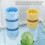 4PCS Silikon-Eiskugelform, schnelles Einfrieren-Cremiges Gelb 5