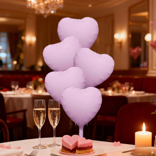 Aufblasbare Herzballons, 45 x 45 cm, 5 Stück 2