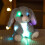 Alpaca/Coelho de Pelúcia Criativo com Luzes LED Indutivas, 35 cm (14 polegadas) 5