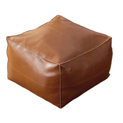 Leather Footrest Stool Foldable 2 pcs 1