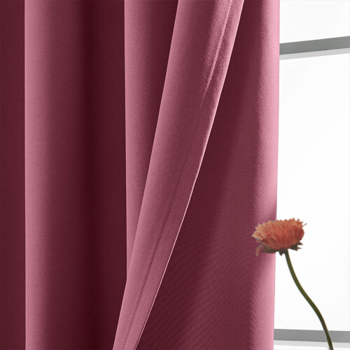 Solid Color Blackout Curtains Dark Grey 39x78 Inch 1