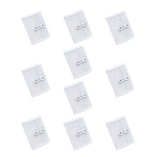 10 stuks waterdichte doorzichtige plastic-horizontaal gedeelte