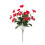 Fleur de simulation d'hibiscus en plastique durable à 7-Rouge 1