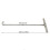 T-Shaped Steel Hook Heavy Duty Spring Heavy Duty Hook Tool Spring Hook Manhole Hook T Shape Hook Pull Hook Tool 5