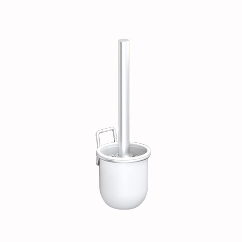 Toilet Brush with Aluminum Handle and Stand 1