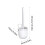 Toilet Brush with Aluminum Handle and Stand 3