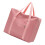 Multiple Compartment Bag With Thick Handles Portable-Pink m 1
