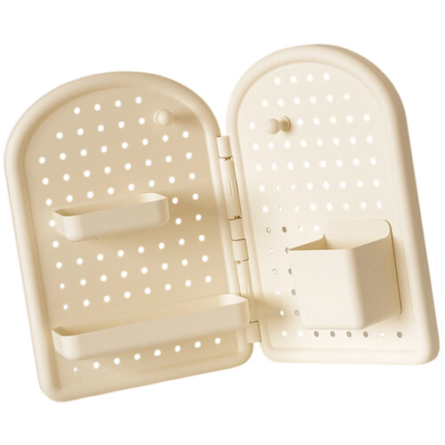 Space Efficient Corner Pegboard Organizers Wall Mount-Yellow