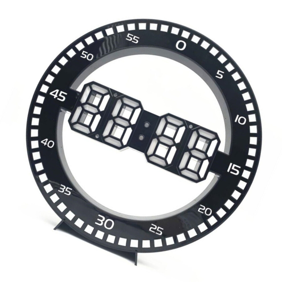 Minimalists Digital Wall Clock Energy Efficient Lighting- White 7696001588963