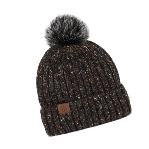 Soft Polyester Winter Beanies Fleece Lined Stretchy Cap With-FB