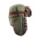 Adjustable Thermally Winter Hat With Leopard Print-Army Green 1