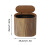 Bathroom trash can with lid marble wood pattern small 5