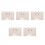 5Pièces Étui De Rangement Beige Transparent Compact Robuste 3
