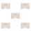 5Pièces Étui De Rangement Beige Transparent Compact Robuste 4
