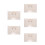 5Pièces Étui De Rangement Beige Transparent Compact Robuste 5
