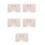 5Pièces Étui De Rangement Beige Transparent Compact Robuste 6