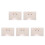 5Pièces Étui De Rangement Beige Transparent Compact Robuste 9