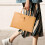 A4 Waterproof Leather File Folder with Hand Strap Brown 7