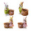 Pot de fleurs lapin de Pâques avec carotte (1 pièce) 2