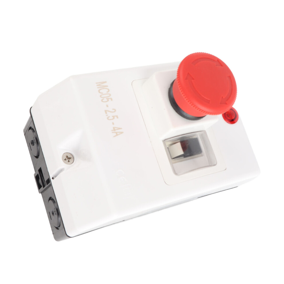 Ip65 Waterproof Motor Breaker With Signal & Stop Button 2.5Â4A 230/240V 9481385269762