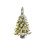 Pre-Lit Flocked Christmas Tree White 45cm 2
