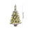 Pre-Lit Flocked Christmas Tree White 45cm 3