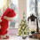 Pre-Lit Flocked Christmas Tree White 45cm 4