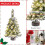 Pre-Lit Flocked Christmas Tree White 45cm 5