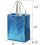 Hellblaue, wiederverwendbare Einkaufstaschen, 10 x 8 Zoll, 40er-Packung 2