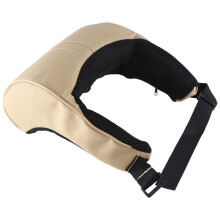 CojíN de Coche Reposacabezas Almohada de Cuello de Coche Interior Universal Suministros de Coche Beige
