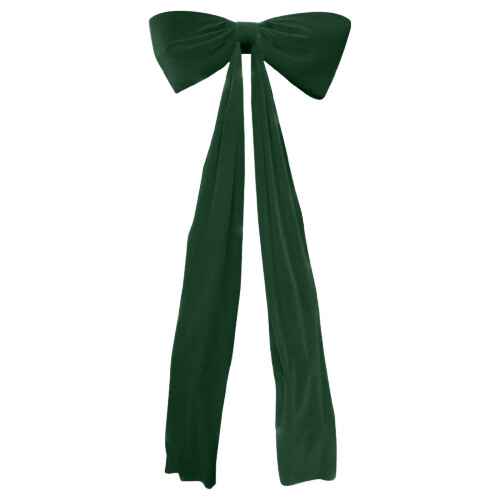 6 Ft Green Velvet Christmas Bow 1