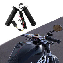 7/8 Motorcycle Heated Handlebar Electric Hot Grips 12V Handle Warmer 22mm Adjustable Temperature Motorcycle Accessories