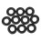 Sewing Machine Accessories Rubber Black 20Pcs 1.2x1.2x0.2in 8