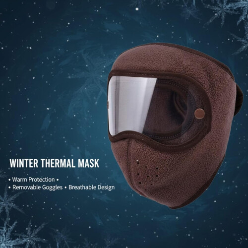 Fluffy Thermal Mask with Removable Goggles 1