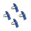 4Pièces Dossier Extensible Bleu Avec Ergonomique 2